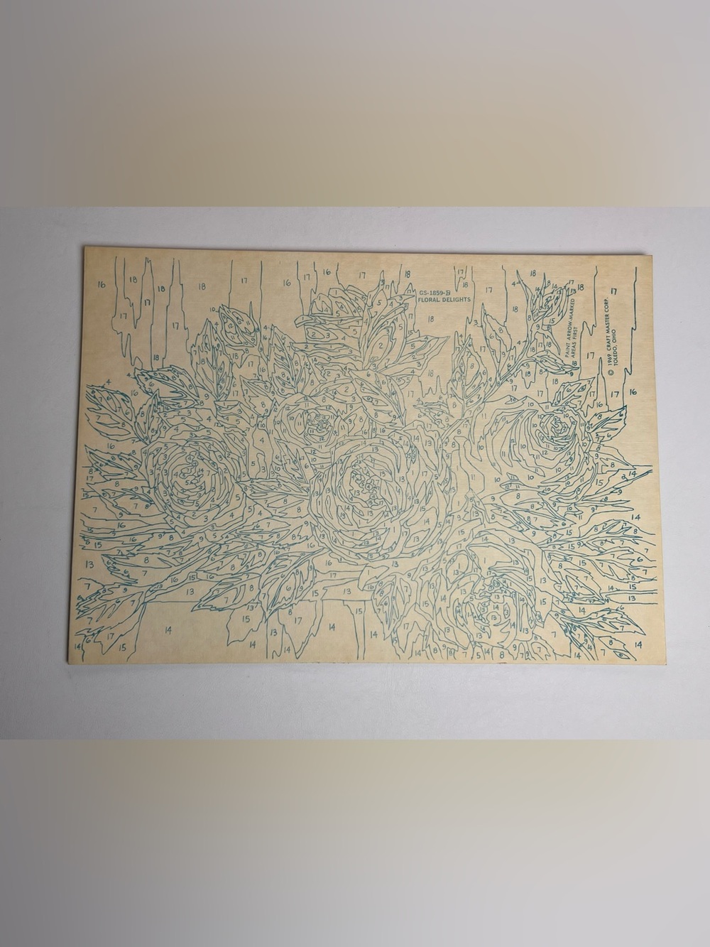 VTG Craft Master Gallery Series II Oil Paint By Number 1859 Floral Delights - Picture 10 of 10